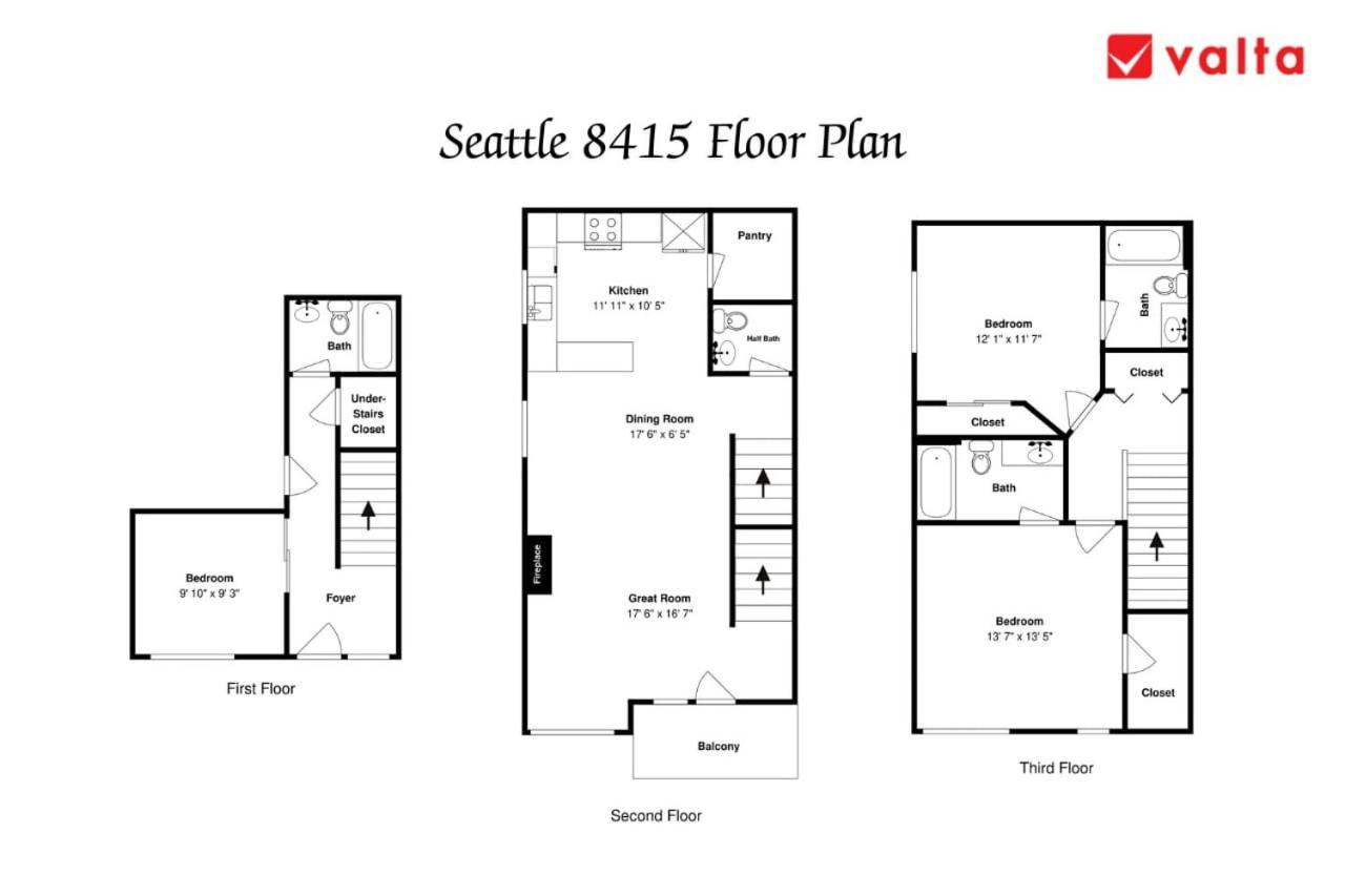 Stylish North Seattle Townhouse- Dual Master Suites Exterior photo
